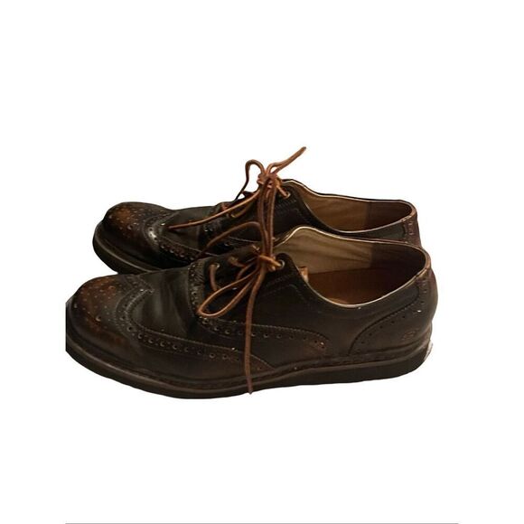 Skechers Mens Brown Memory Foam Leather Wingtip Oxford Shoes Size 11 main image 13